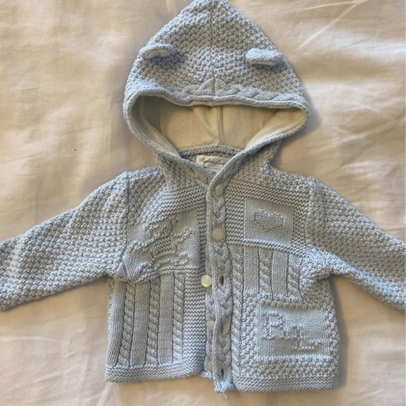 Ralph Lauren baby knitted sweater jacket 3MO - Picture 2 of 3